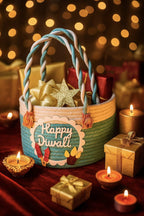 Festive Diwali Special Gifting/Decorative Jute Bag