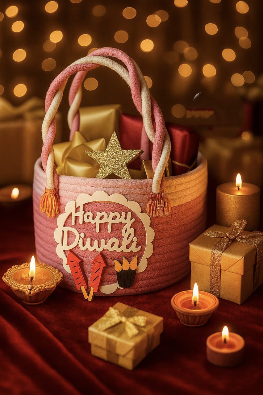 Festive Diwali Special Gifting/Decorative Jute Bag