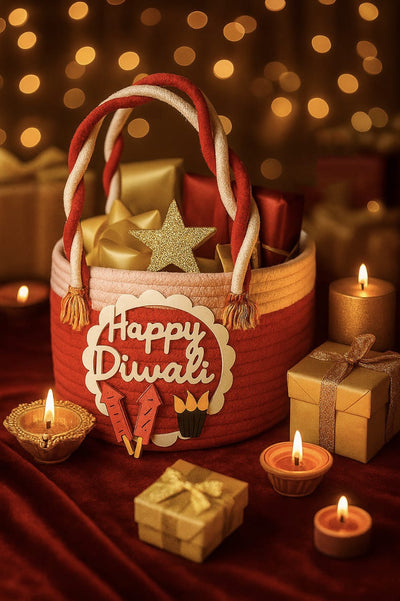 Festive Diwali Special Gifting/Decorative Jute Bag