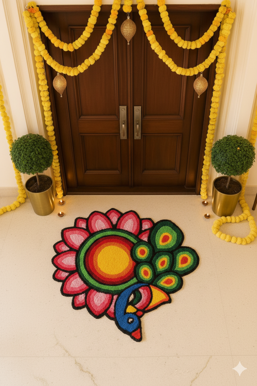 Diwali Home Decor Special Rangoli Placemat