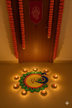 Diwali Home Decor Special Rangoli Placemat