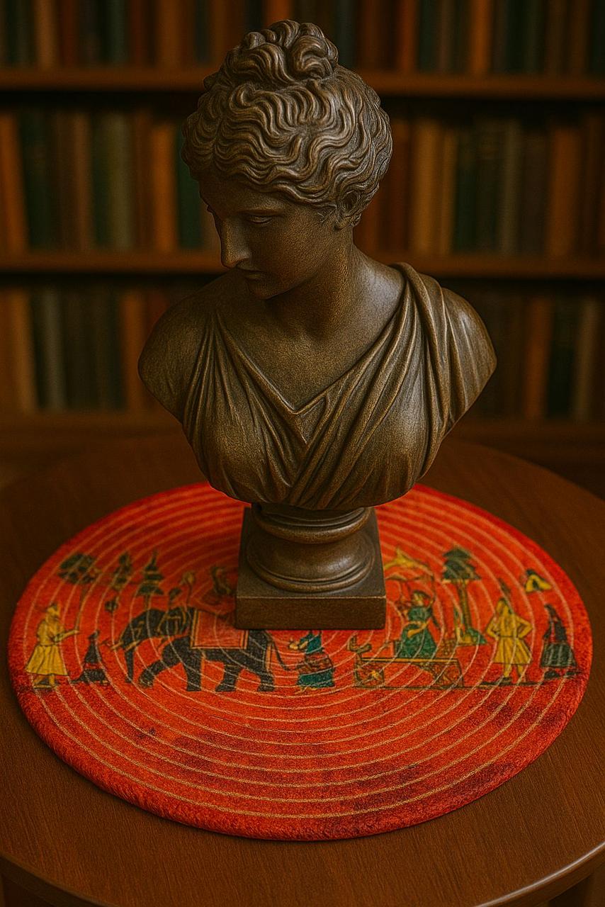 Jungle Designed Jute Table Mats - Pair of 2