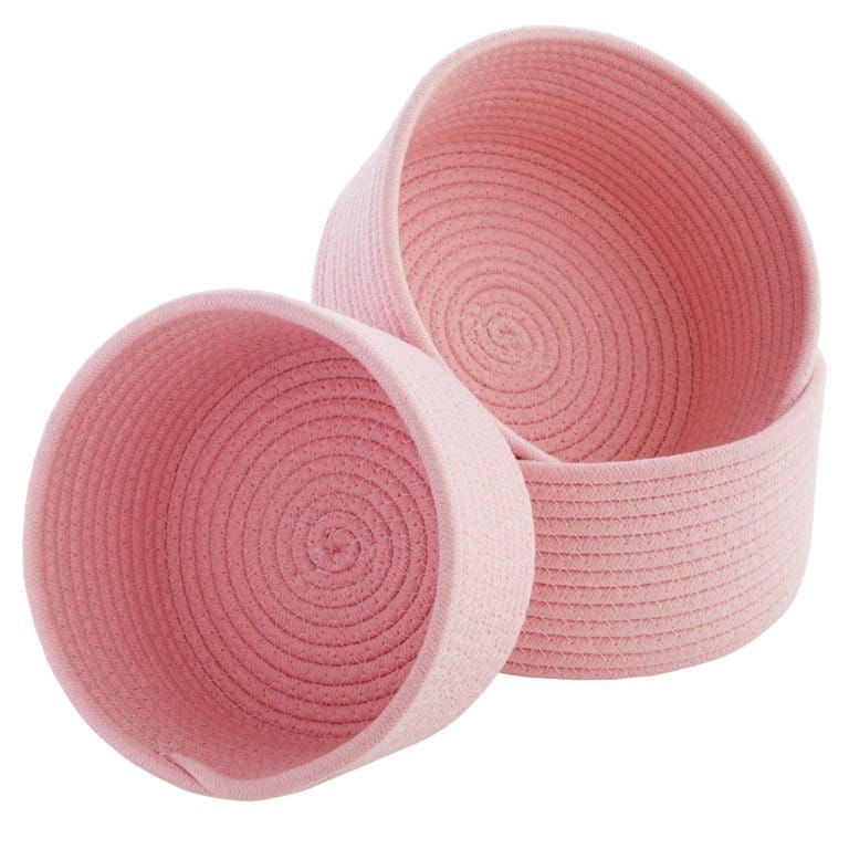 Cotton Rope Woven Storage Baskets 3-Pcs Set