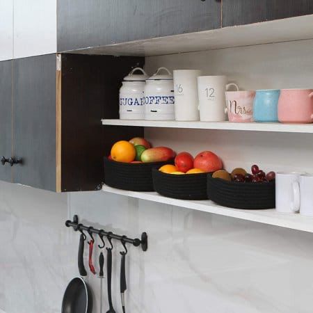 Cotton Rope Woven Storage Baskets 3-Pcs Set