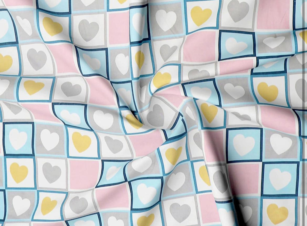 Elastic Fitted Bedsheet with Pillow Covers