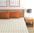 Elastic Fitted Bedsheet with Pillow Covers