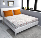 Elastic Fitted Bedsheet with Pillow Covers