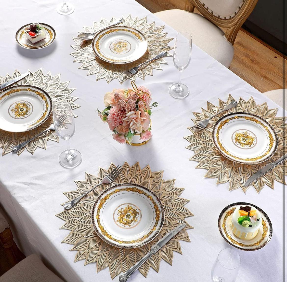 Luxurious Floral Table Mats 6Pcs. Combo