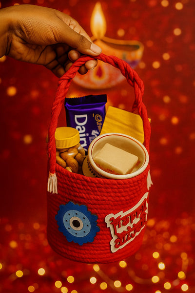 Festive Special Diwali Gifting/Decorative Jute Bag