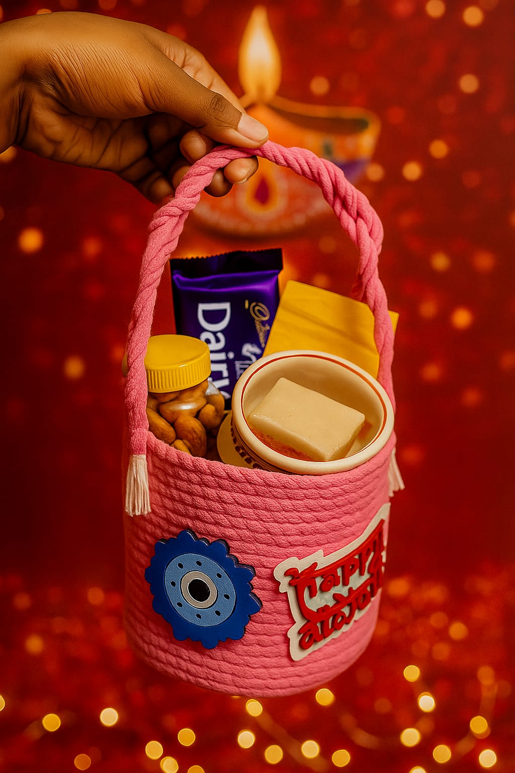 Festive Special Diwali Gifting/Decorative Jute Bag
