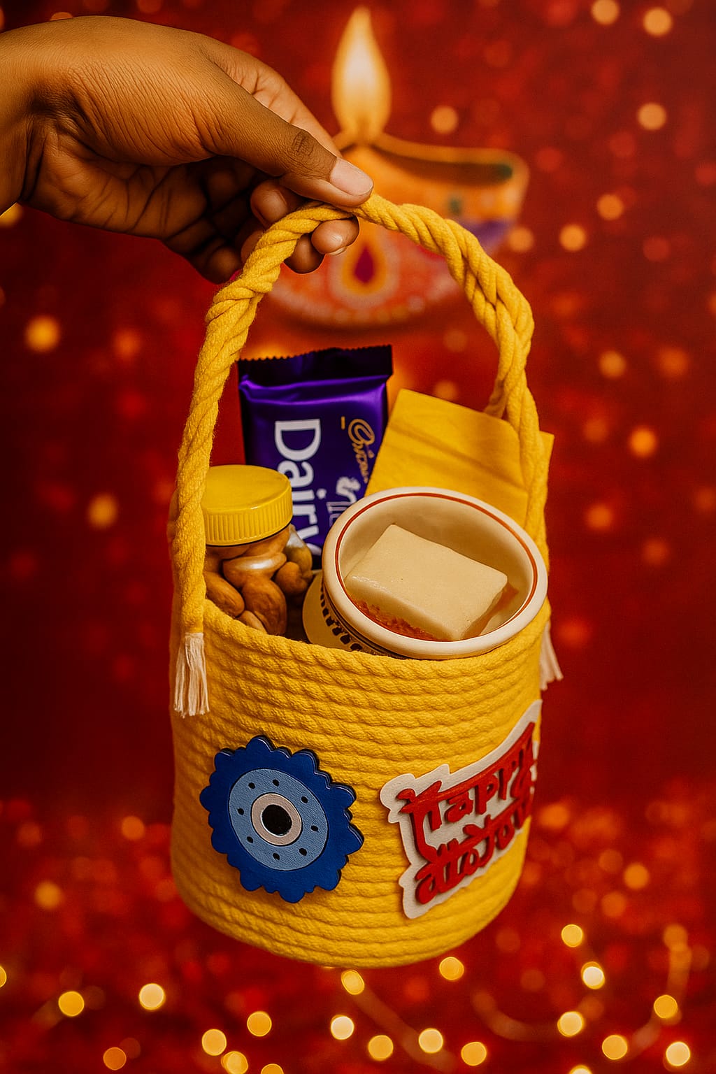 Festive Special Diwali Gifting/Decorative Jute Bag