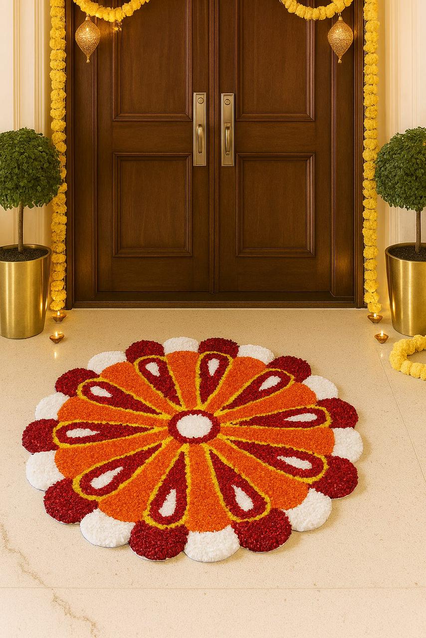 Diwali Home Decor Special Floral Rangoli Placemats